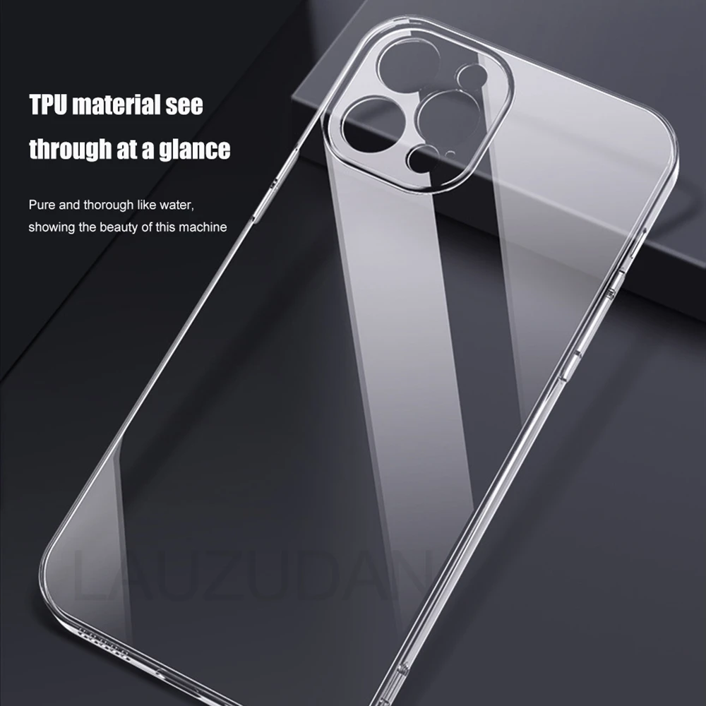 Clear Phone Case For iPhone 11 7 8 XR Case Silicone Soft Cover For iPhone 11 12 Mini 13 Pro XS Max X 8 7 6s Plus 5 SE XR Case 2
