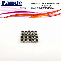 SF-1 0505 0506 0507 0508 0510 0512 Self Lubricating Sleeve 5x7x5 5x7x6 5x7x7 5x7x8 5x7x10 5x7x12 mm SF1 Kande Bearings