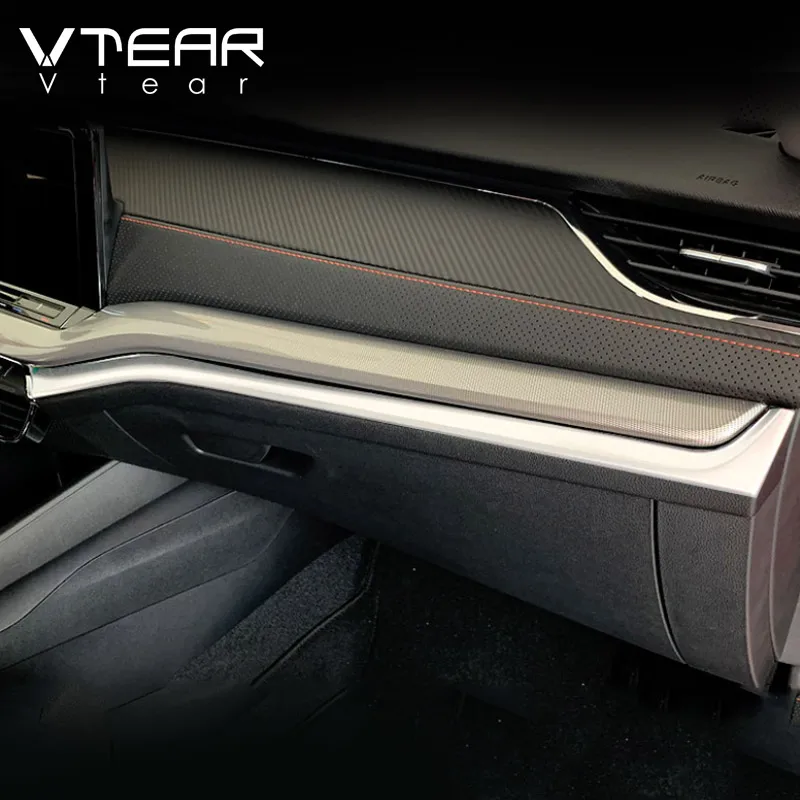 Vtear Central Control Car Trim Cover Decoration Dashboard Sticker Auto Interior Accessories Products For Skoda Octavia pro A8 — zdjęcie 7