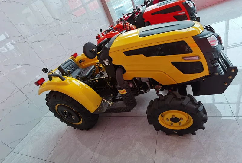 Chinese 2021 New Garden Machine Orchard Greenhouse Agricultural Tractors Hydraulic Micro Compact Tractors