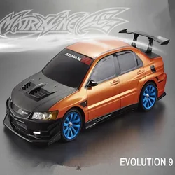 1セットevo 9カーpcドリフトrc pcのワイドボディシェル195ミリメートル幅透明クリーンいいえ塗装ドリフトボディhsp hpi traxタミヤ