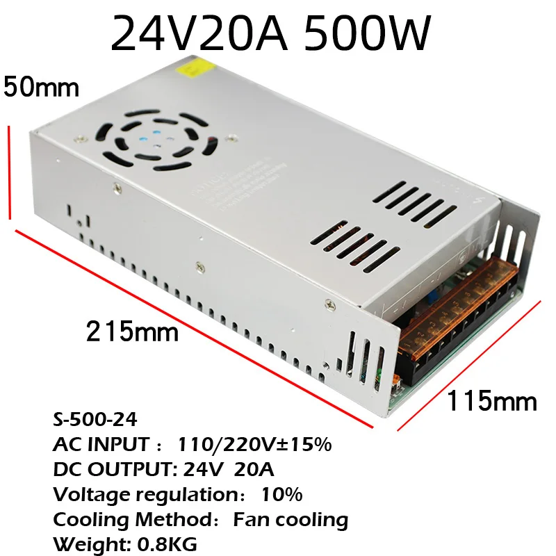 AC220V into DC24V Switch Power Supply 350W 400W 500W 600W High-power adapter DC24V Transformer Switching Mode Power Supply