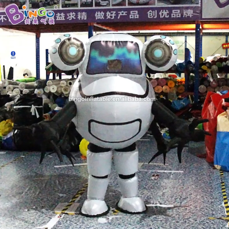 Bingo Made 2X1.8 Meters Inflatable Robot Costume Inflatable Walking Costume Inflatable Costumes for Display -Toys