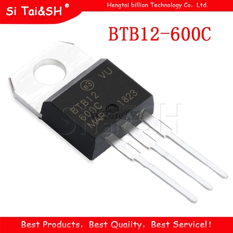 5pcs BTB12-600C TO220 BTB12-600 BTB12 12-600C Triacs 12 Amp 600 Volt TO-220  new original