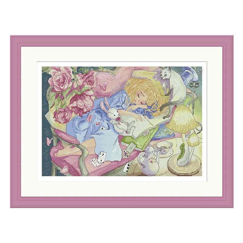 Fishxx Cross Stitch Kit new product E1145 full embroidery bedroom decoration fairy tale girl hand embroidery