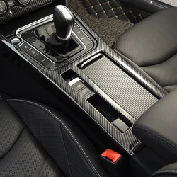 LHD!! For VW Volkswagen Passat B8 / Arteon / Wagon 2015-2022 Carbon Style Gear Shift Box Cup Holder Panel Cover Trim Kit