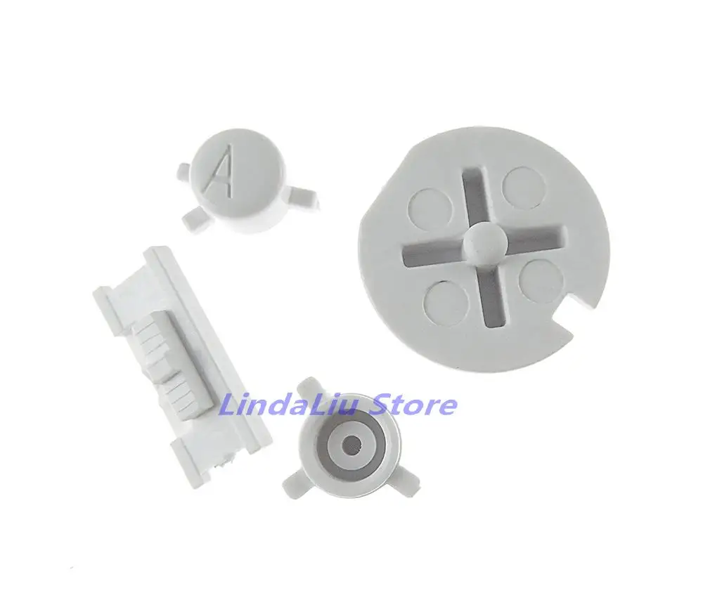 GBC 게임 콘솔용 다채로운 버튼 세트, ON OFF 단추 AB 버튼, GBC 교체 부품용 D 패드, 2 세트