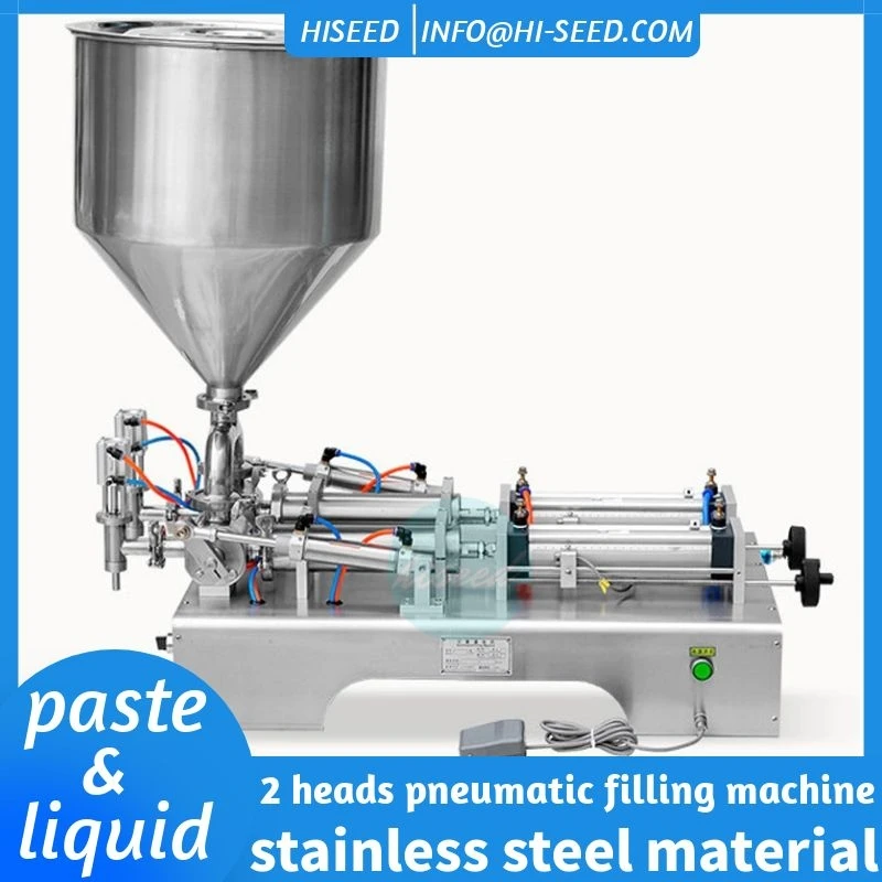 

Horizontal Automatic Paste Filling Machine Honey Sauce Chili Oil Soy Milk Pneumatic Quantitative Single-Head Liquid Filler