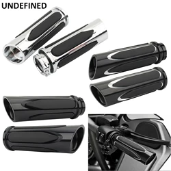 25mm Motorcycle Handle Grips CNC Soft Touch Comfort Handlebar Grip For Harley Touring Sportster 883 1200 XL Dyna Softail VRSC