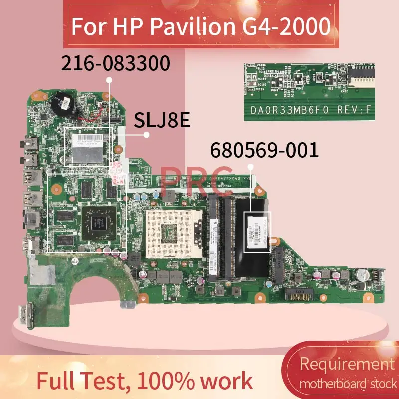 

680569-001 680569-501 For HP Pavilion G4-2000 G6-2000 G7 HD7670M Notebook Mainboard DA0R33MB6F1 DA0R33MB6E0 Laptop motherboard