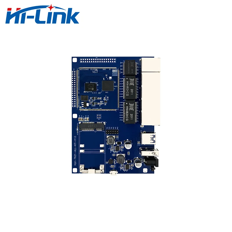 Free Ship GbE Gigabit Ethernet Router module HLK-7621 Start Kit/Development board MTK MT7621A OPENWRT/SDK PCIE available gateway