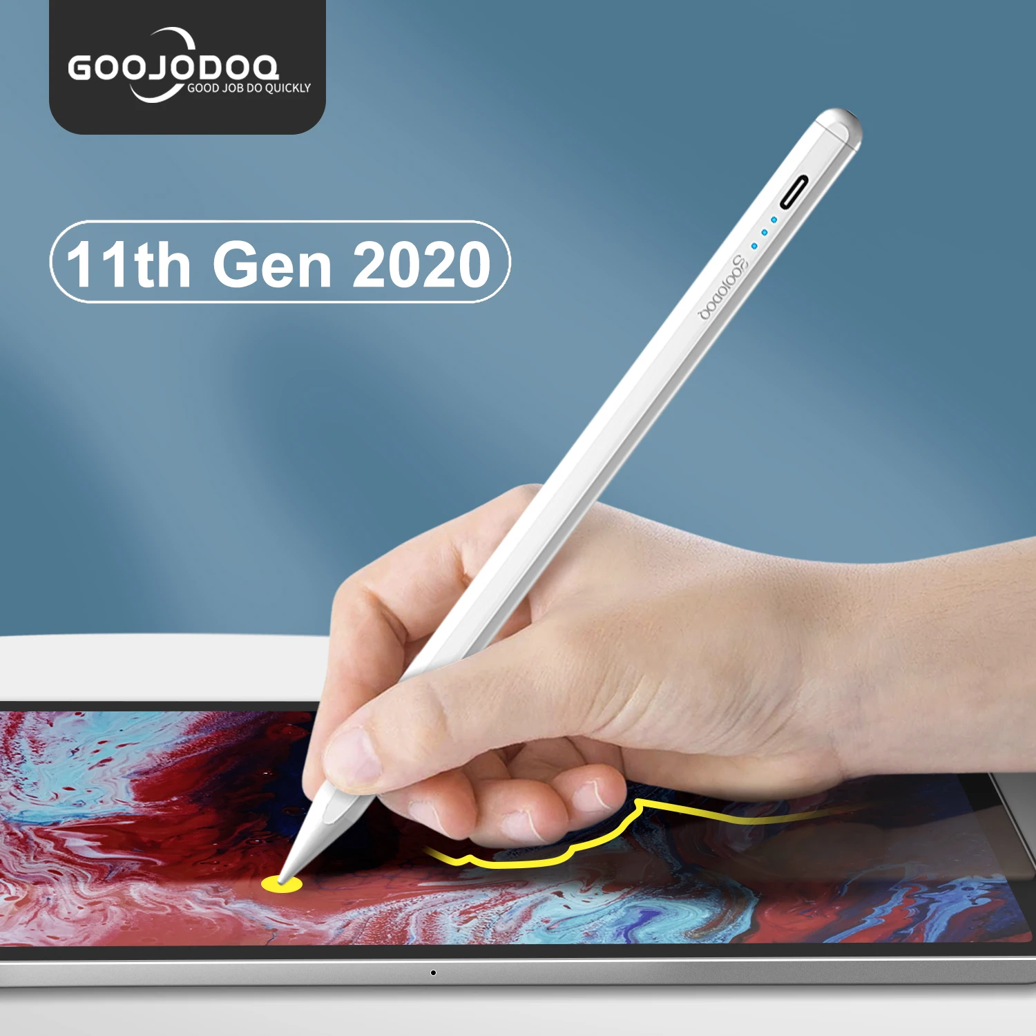 

GOOJODOQ 11th Gen Pencil For iPad Pencil Palm RejectionTilt for Apple Pencil 2 1 iPad Pro 11 2020 Air 4 2018 2019 7th 8th Pencil