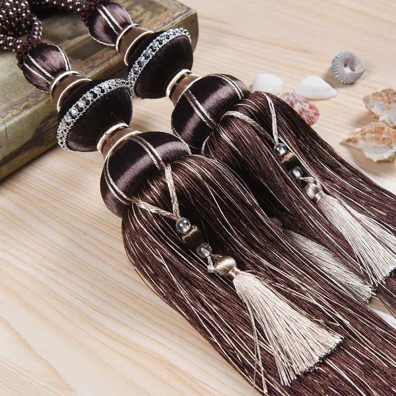 Curtain Tapestry Hanging Tassel Hanging Belt Ropes Ball Buckle Decoration Curtains Tiebacks Buckle Bandages Curtain Accessories