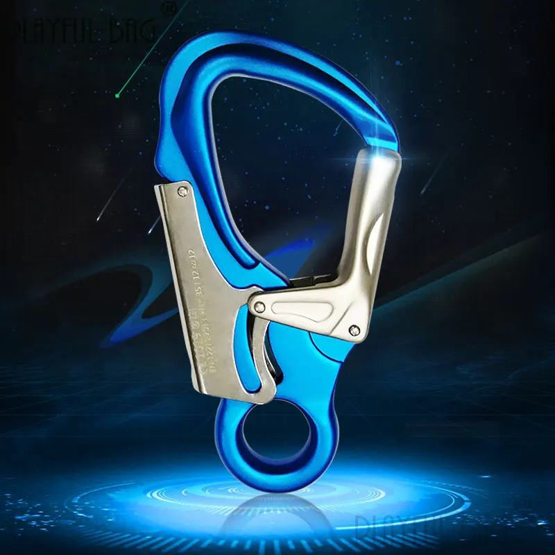 Playful bag Small eye hook outdoor rock climbing main lock Expansion high-altitude operation Safety hook Speed drop ZL133