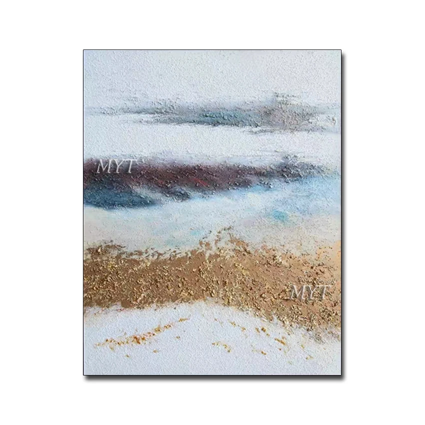 Unframed Heavy Textured Abstract Acrylic Painting Wall Art Canvas Artwork Hand-painted Wall Picture From Photo For Living Room