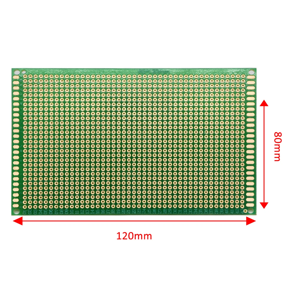 1 Pcs 8x12cm Single-sided Prototype Universal Printed Circuit Experiment Board DIY Soldering PCB Board Suitable for Arduino