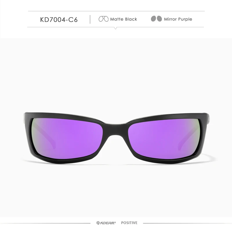 KDEAM Outdoor Sport Brille Polarisierte Sonnenbrille Männer Einzigartig Shaped Gläser Mit Harten Box Minimal Design 2021 – Detail 23