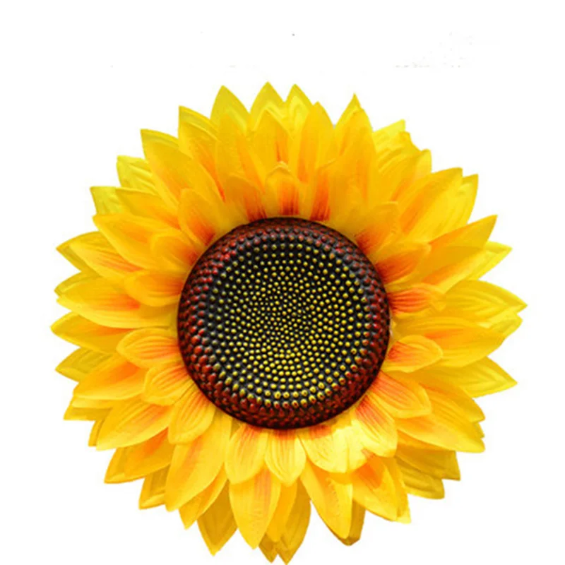 Big Size Artificial Flowers Silk Sunflower Yellow Polyester For Child Student Games Show Dance Props Performance