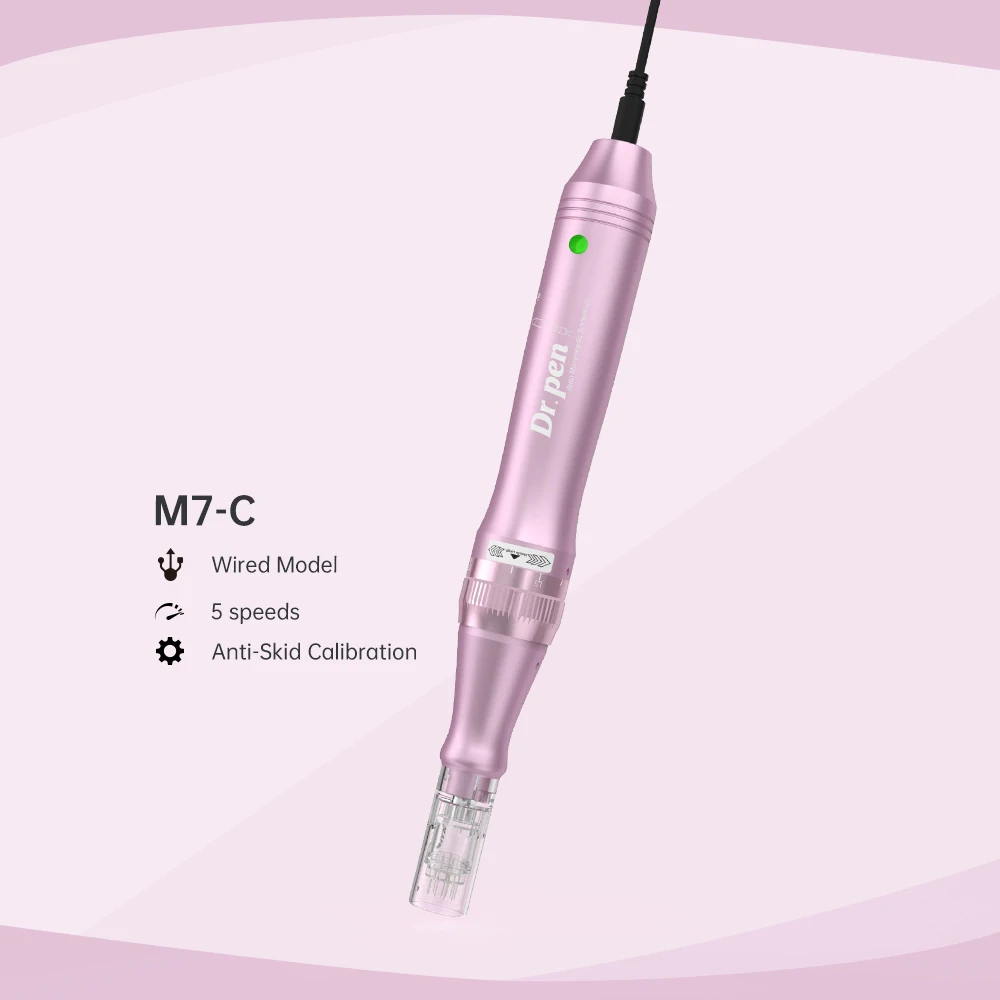 Dr.Pen M7-C Derma Microneedling Pen Micro Needle Bayonet PortCartridge Device Wired Electric Dr Mezo Dermo Microblading BBCream