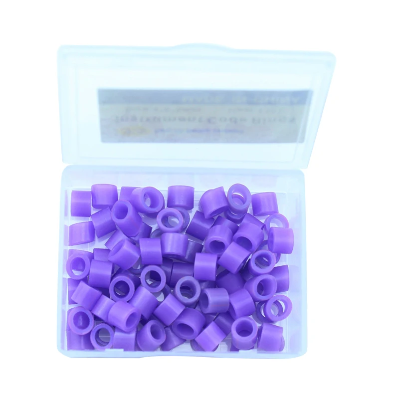 100Pcs/box Dental Identification Circle Instrument Disinfection Coloring Code Oral Care Plastic Ring Dentist Tools