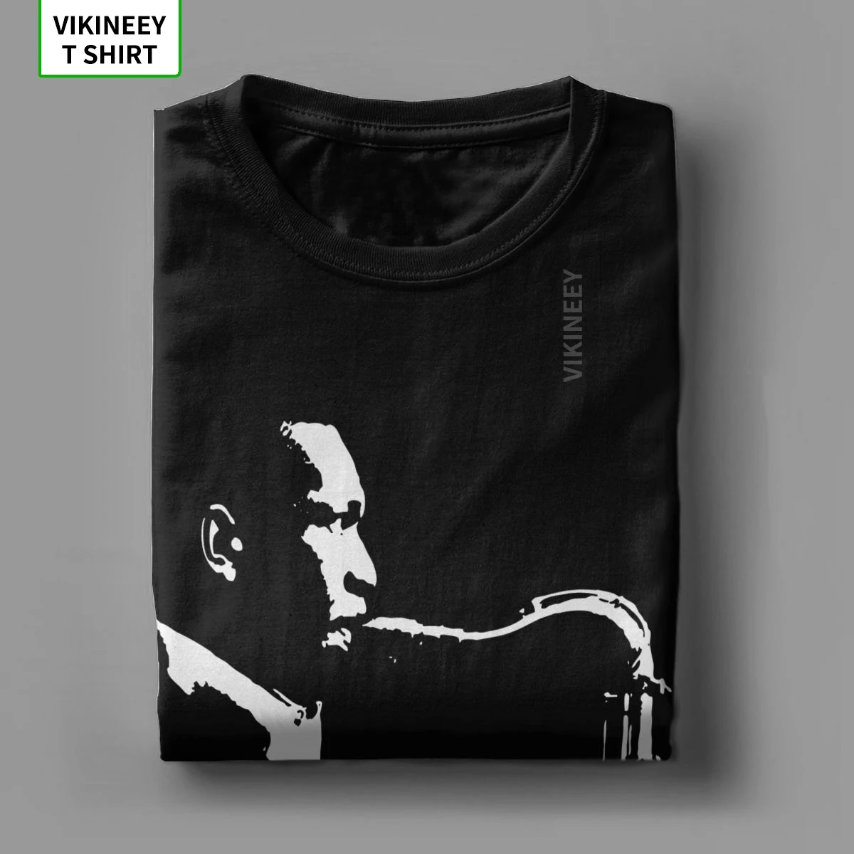 John Coltrane Saxophonist T-Shirts for Men Music Bebop Bop Saxophone Humorous Cotton Tees Crewneck Short Sleeve T Shirt 3XL