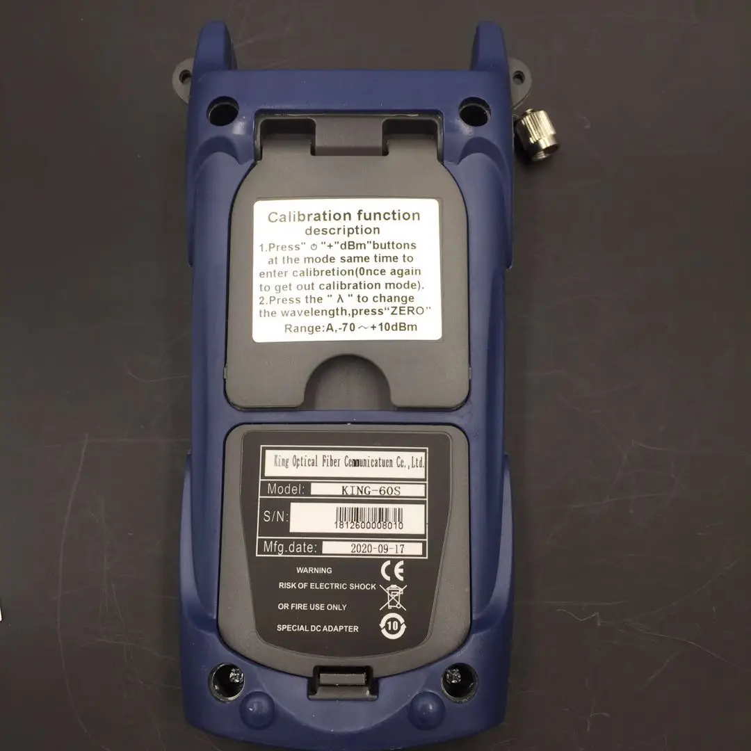 Medidor de potencia óptica de KING-60S de alta calidad, probador de fibra FTTH OPM,-70 ~ + 10dBm y-50 ~ + 26dBm