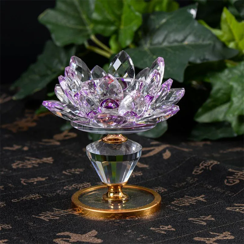 1pcs Tibetan Tranic Buddhist Artificial Crystal Lotus Butter Lamp Base ,Temple/Home Putting Decorate Candle Base