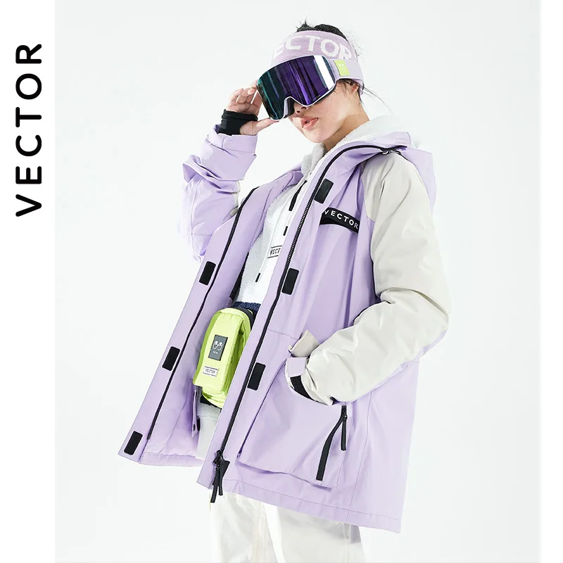 VECTOR -30 Degrees Ski Suit Women Winter Women Jackets Warm Waterproof Women Jackets Outdoor Ski Bike Camping VECTOR Brand