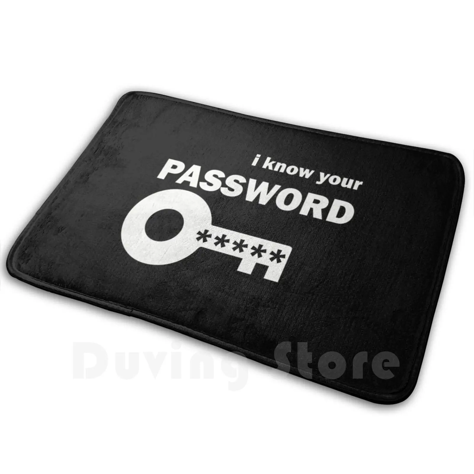 Computer And Security Password Product Carpet Mat Rug Cushion Soft Cyber Password Security Hacking Computer Nerd Hacker