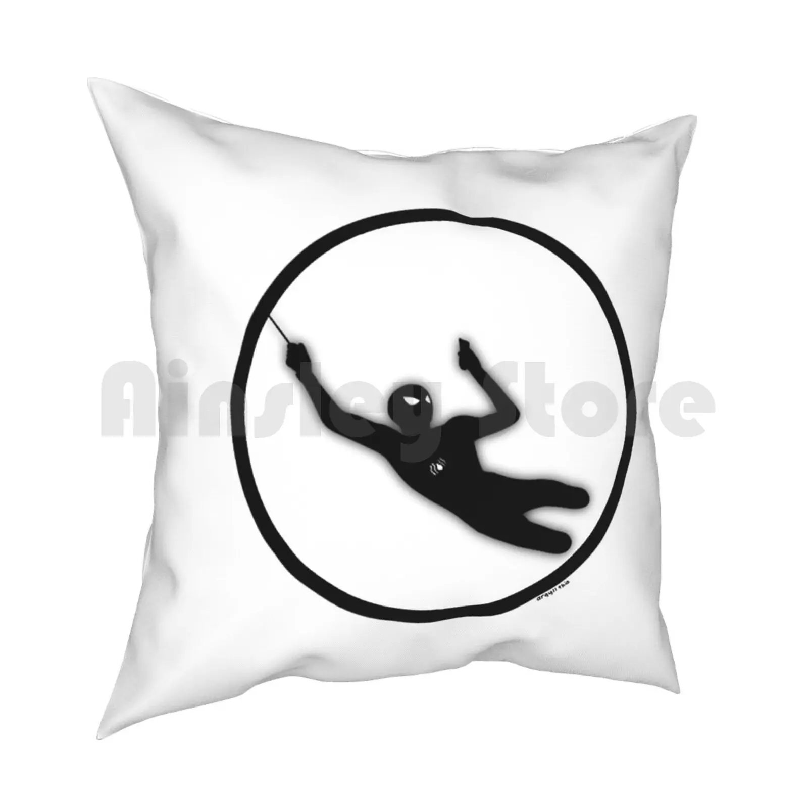 Spidey Silhouette Pillow Case Printed Home Soft Throw Pillow Spider Tom Holland Silhouette Superhero Hero