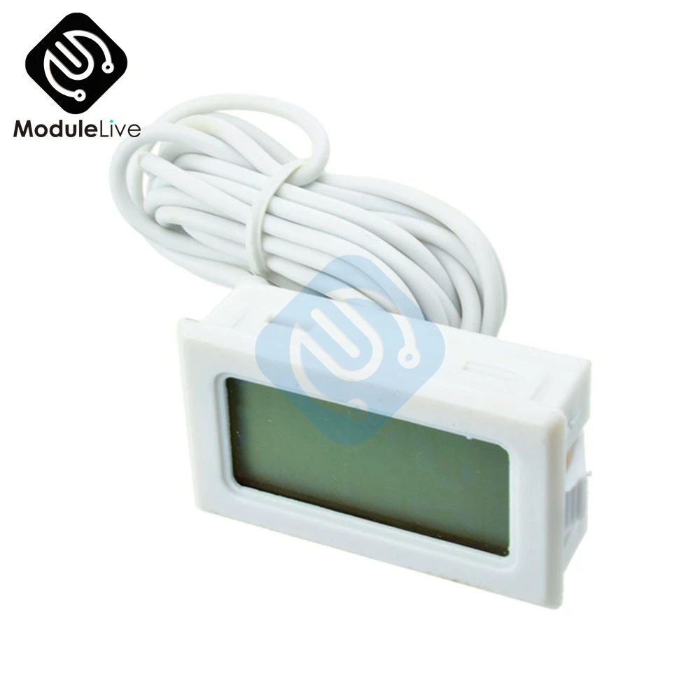 TPM-10 Digital LCD Thermometer Hygrometer Temperature Sensor Meter Weather Station Diagnostic-tool Thermal Regulator 2m