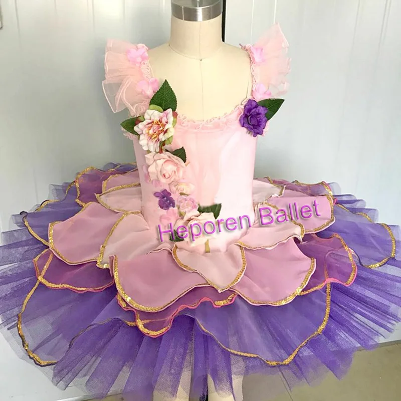 Waltz of the Flowers Ballerina Ballet Tutu Dress,Nutcracker Fairy Cinderella Ballet Costumes Pink Ballet Clothes