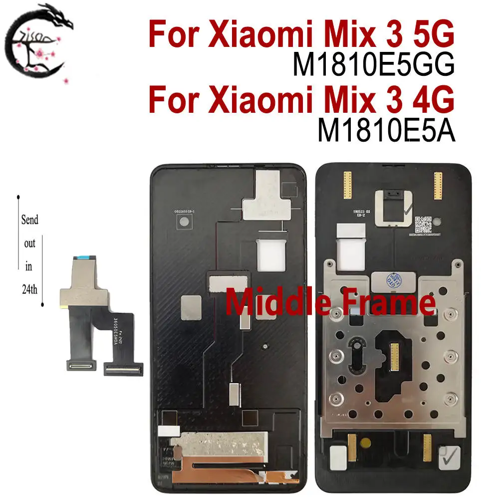 Mix 3 Middle Frame For Xiaomi Mi Mix 3 5G M1810E5GG Frame Mix3 4G M1810E5A Housing Cover Phone frame Replacement