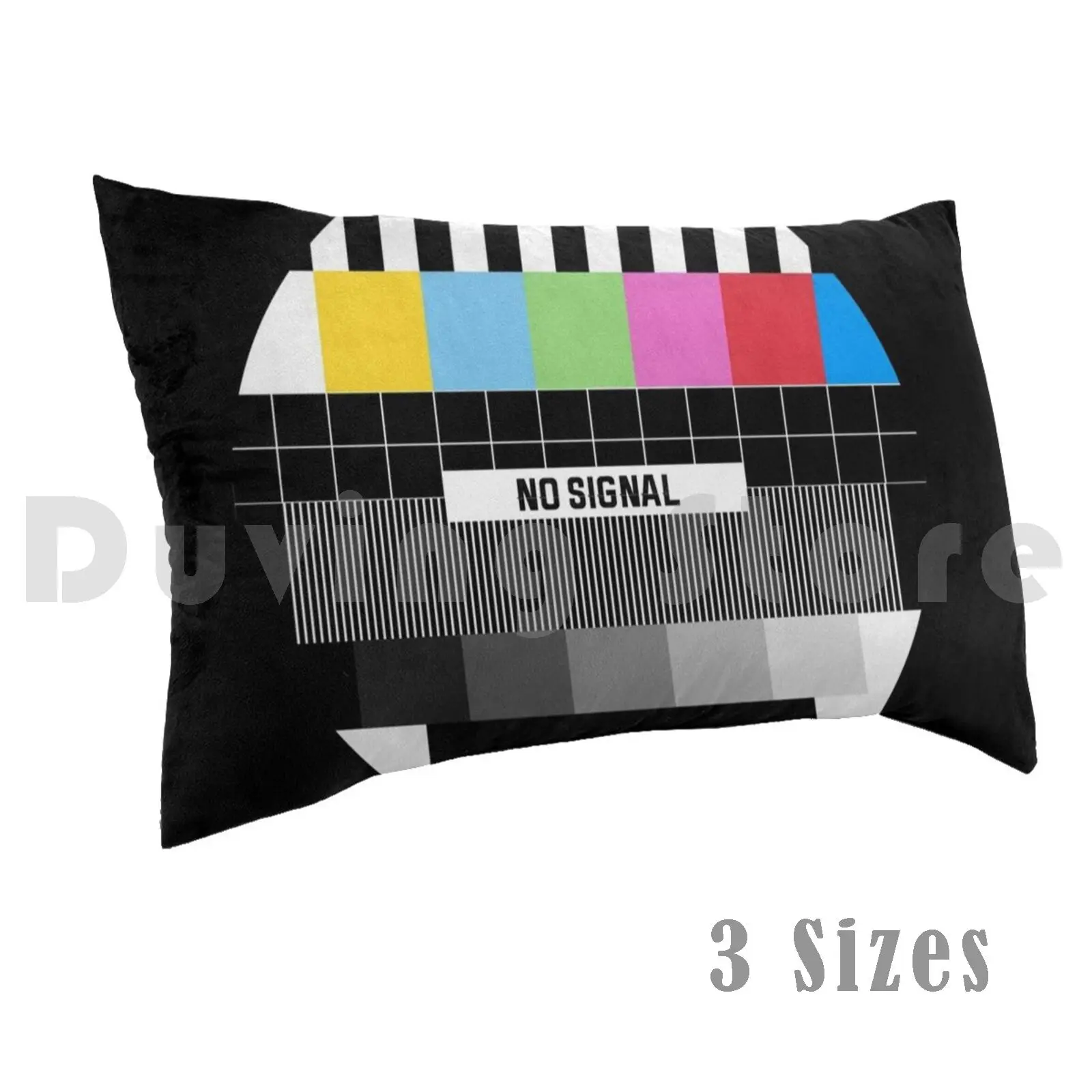 No Signal Tv Face Cover Pillow Case Printed 50x75 No Signal Signal Tv Sign Old Tv Retro Tv