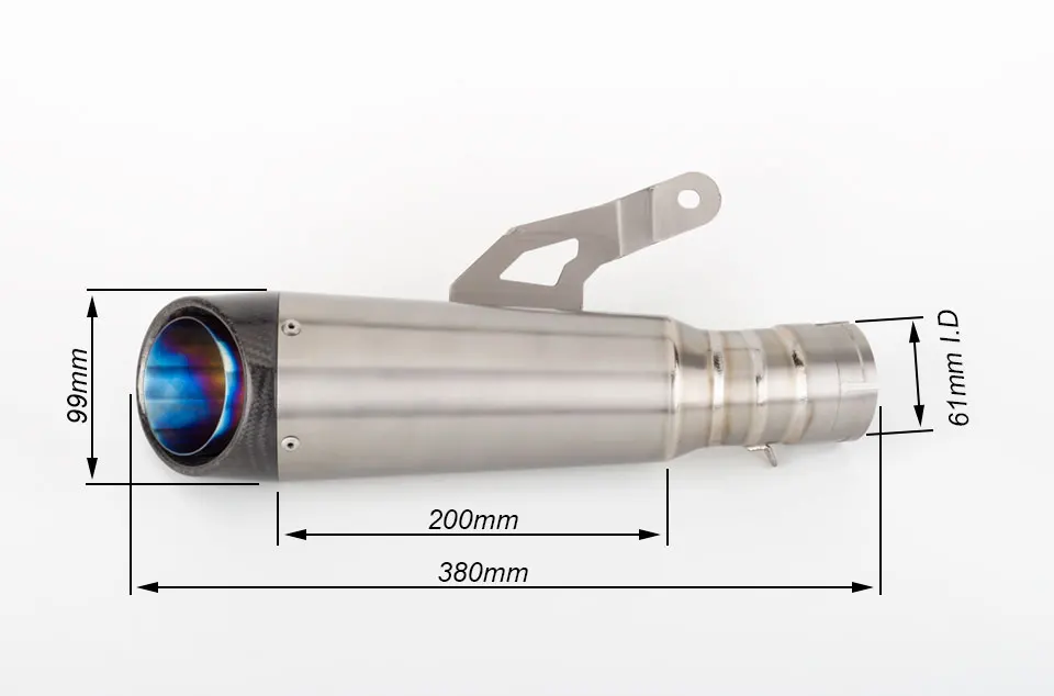 Motocykl s1000rr výfuk uniknout  přizpůsobit titanová slitina prostřední objímka dýmka uhlík vlákno tlumič výfuku pro BMW S1000RR 2019-2020