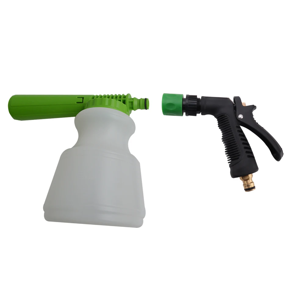 Low Pressure Carwash Foam Gun Foam Cannon Snow Foam Lance Foam Nozzle Water Hose Foam Gun 1L Bottle