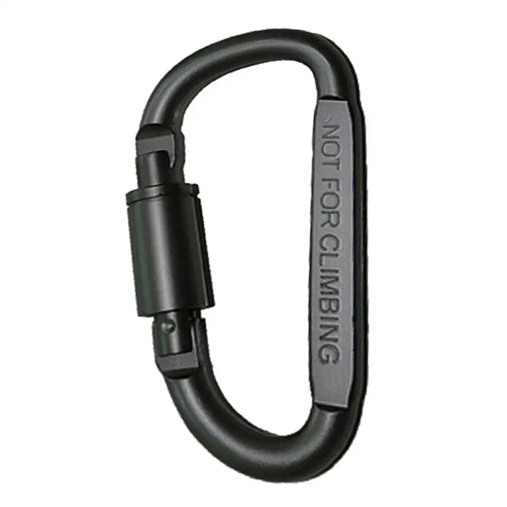 Bold 8Cm With Lock D-Type Carabiner Quick Hanging Carabiner Alloy Lock With Aluminum Hanging Buckle G7Q3