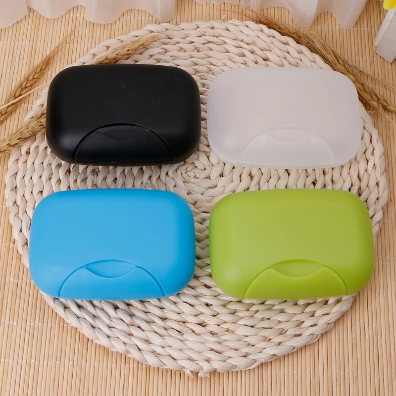 Portable Soap Case Holder Sealing Box Plate Dish Container Rack With Lid for Travel Hiking Camping Kitchen Home Bathroom Shower