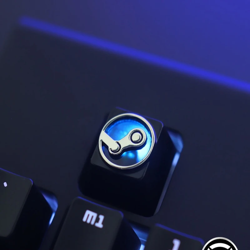 

game platform peripheral logo，Personalized light-transmitting aluminum alloy keycaps，Metal mechanical keyboard keycaps