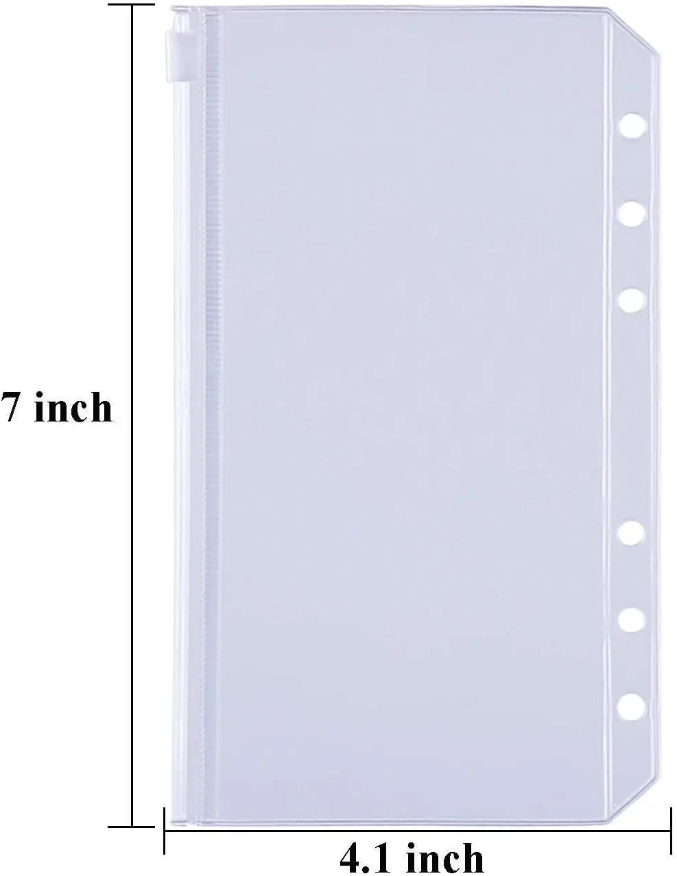 30 Pieces A6 Binder Pockets Folders Envelopes for 6-Ring Notebook Loose Leaf Bags, Waterproof PVC Pouch Document Filing Bags