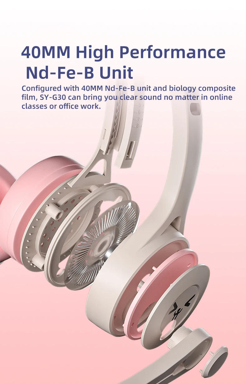 سماعة رأس عالية القيمة لألعاب آذان القط ، لطيف ، رياح ، ستيريو ، تأثير باس ثقيل ، البيع المباشر من المصنع