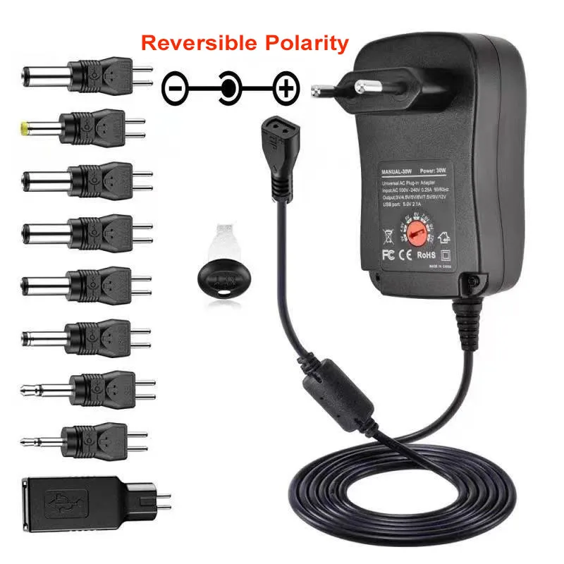 Trade-Shop Alimentatore 9,5V 2000mA 2A - Compatibile Con Casio ADE-95, Sony SRS-XB40 E Tastiere, Spina Rotonda 4,0x1,7mm, Cavo 170cm - 3