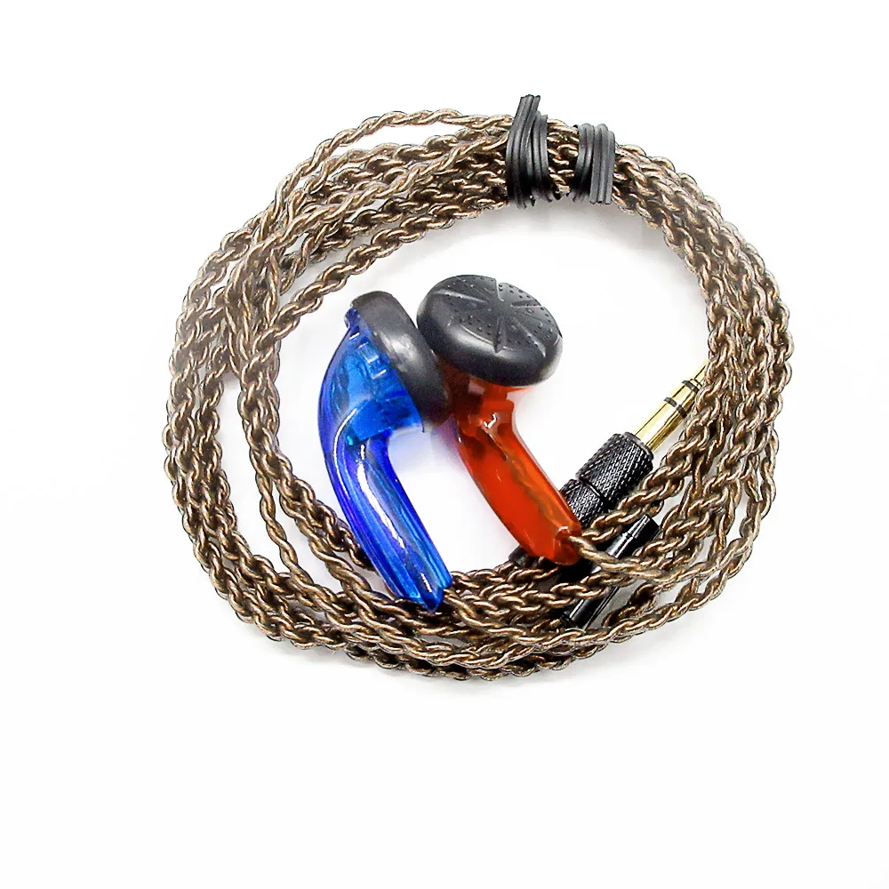 FENGRU FAI DA TE EMX500 Auricolari In-Ear Spina A Testa Piatta Auricolare FAI DA TE HiFi Bass Auricolari DJ Auricolari Qualità del suono dei bassi pesanti