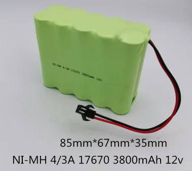 

1Pcs 12V 3800Mah Ni-mh 17670 4/3A Rechargeable Battery Pack for Injection Pump Medical Equipment