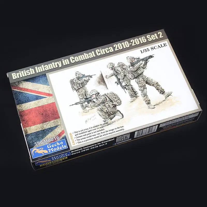 Gecko Models 1/35scale 35GM0016 BRITISH INFANTRY IN COMBAT CIRCA 2010-2016 SET 2