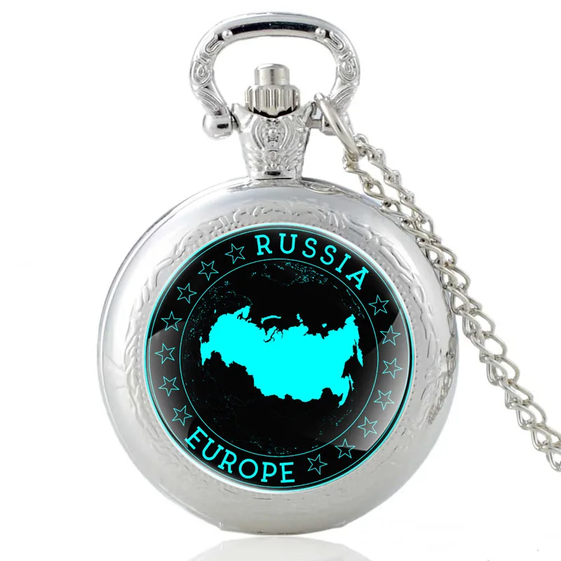 Classic Russia Europe  Design Vintage Quartz Pocket Watch Men Women Glass Dome Pendant Necklace Hours Chian Clock Best Gifts