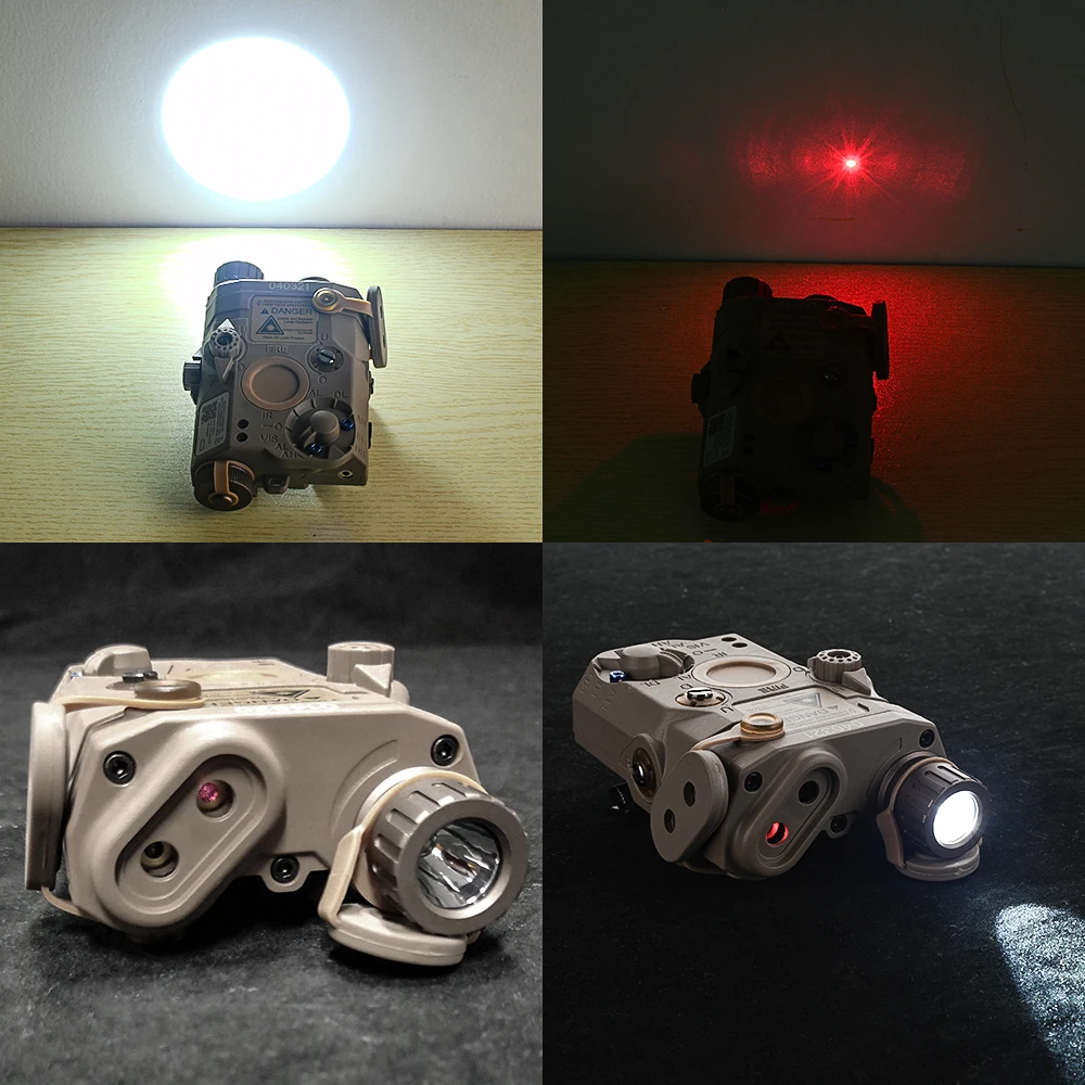 WADSN Airsoft พจนานุกรม-5 PEQ15สีแดงเลเซอร์ตัวชี้ IR LA5C PEQ 15 200Lumens แสงสีขาวอาวุธไฟฉายสำหรับลูกเสือ Light