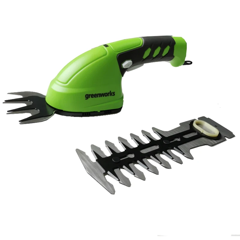Greenworks mini aparador elétrico de plantas, sem fio, aparador de grama, bateria de lítio 7.2v, 2 em 1, cortador de grama, ferramentas de jardim