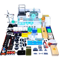 A Complete Set of Experimental Equipment Box for Junior High School Physics, Electromagnetics, Optics and Mechanics Experiments