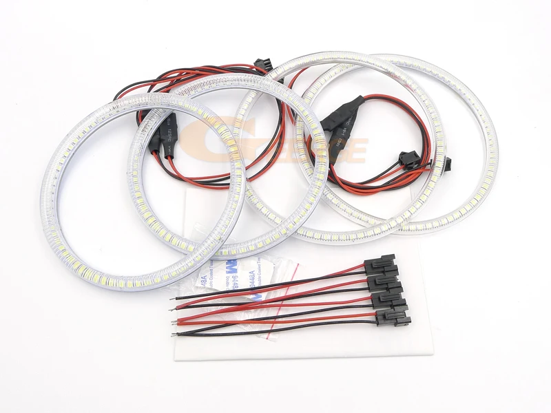 For Chrysler 300 C 300C 2004 2005 2007 2008 2009 2010 Excellent Day Light 4 Pcs Ultra Bright Smd Led Angel Eyes Kit Halo Rings